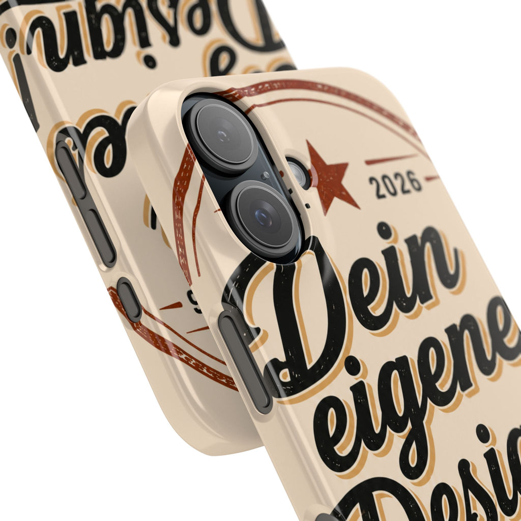 Phone Case — Retro "Dein eigenes Design" Customizable Snap Case