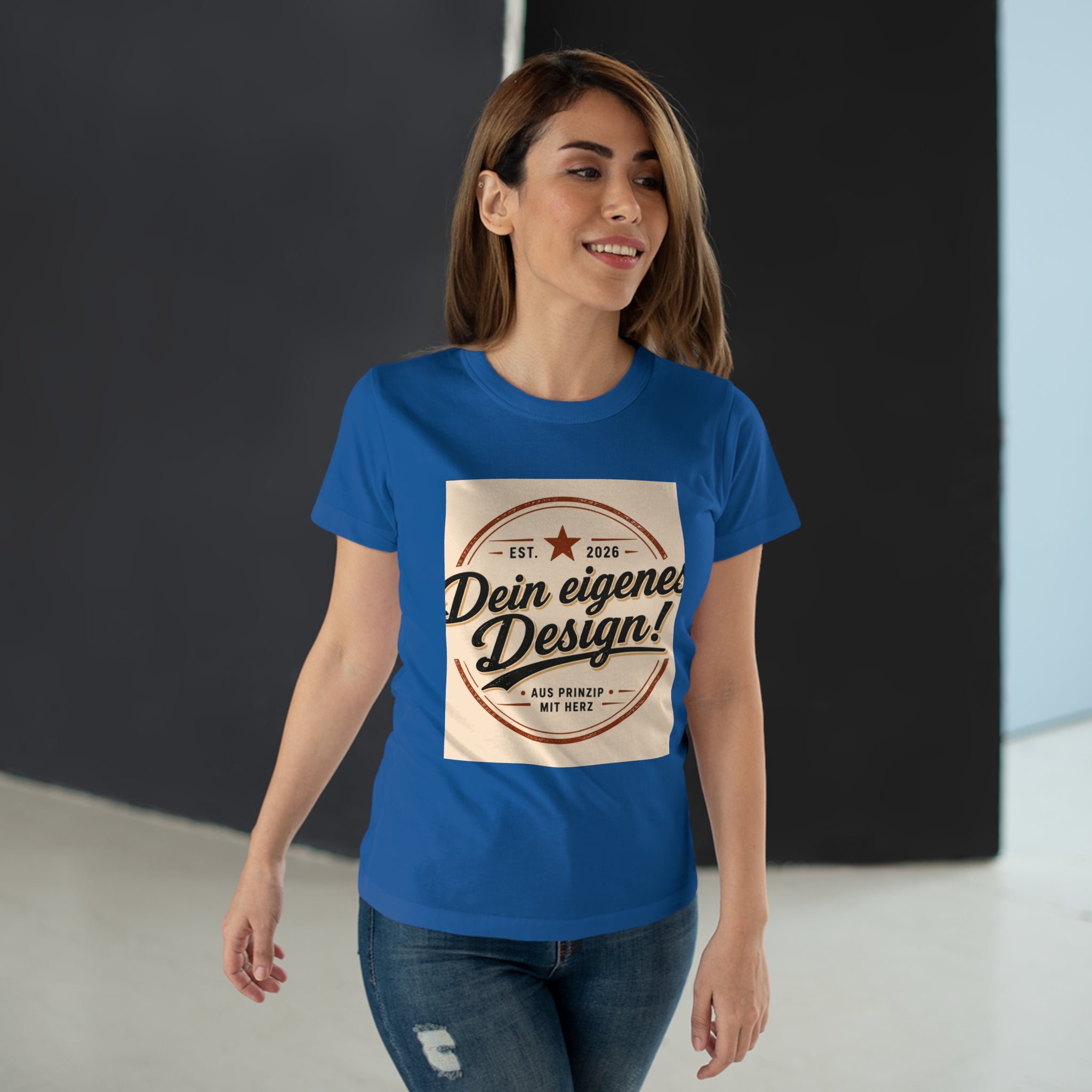 Women’s T-Shirt “Dein eigenes Design!” Vintage Badge Tee