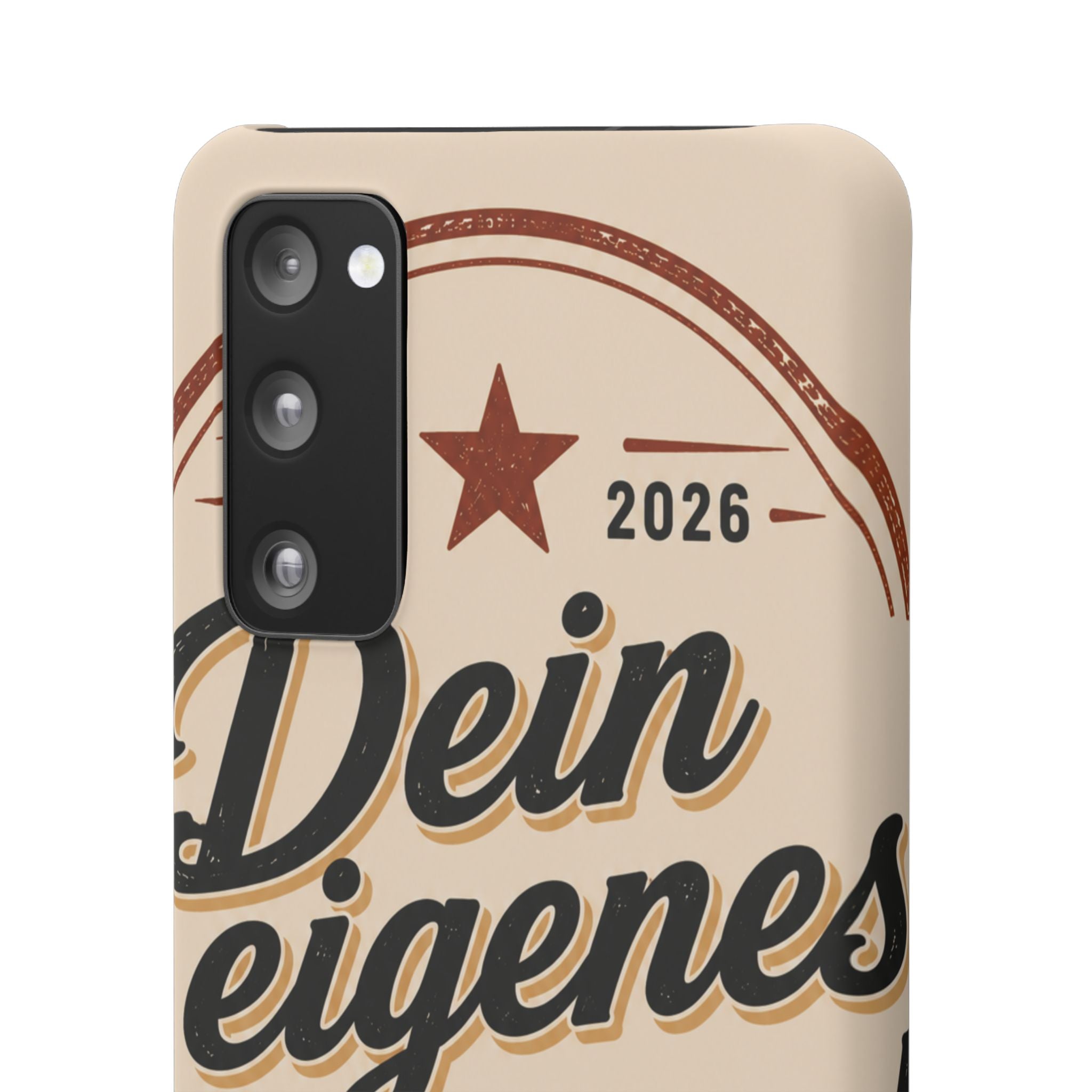 Phone Case — Retro "Dein eigenes Design" Customizable Snap Case