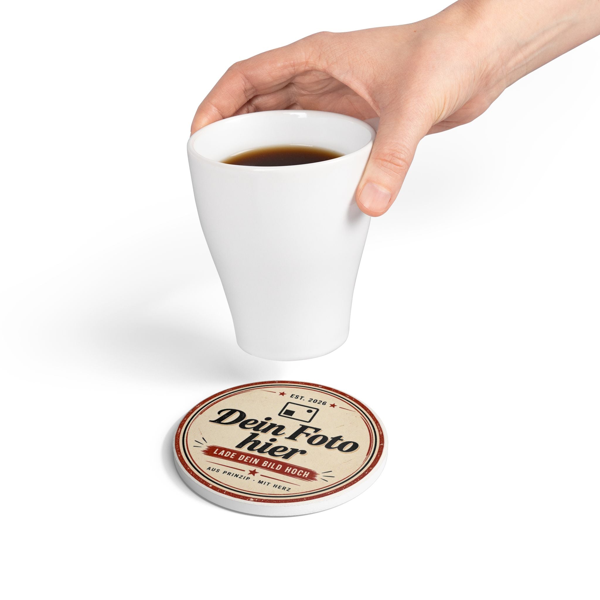 Coasters personalized with photo - Design your own ceramic coasters