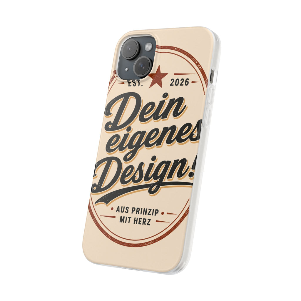 Phone Case — "Dein eigenes Design" Vintage Script Personalized Protective Case