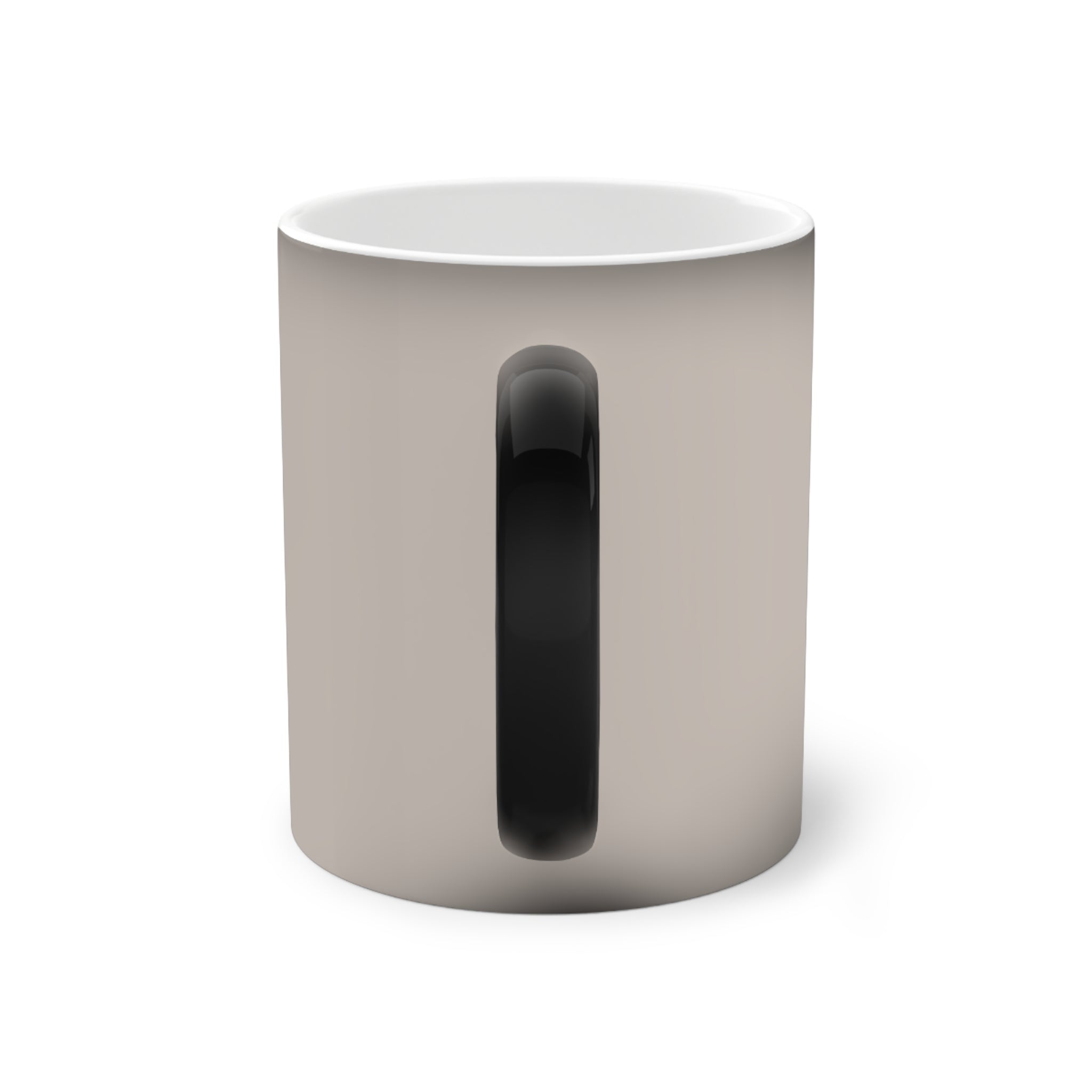 Color-Changing Mug - 'Dein eigenes Design!' Retro Badge Thermal Coffee Cup