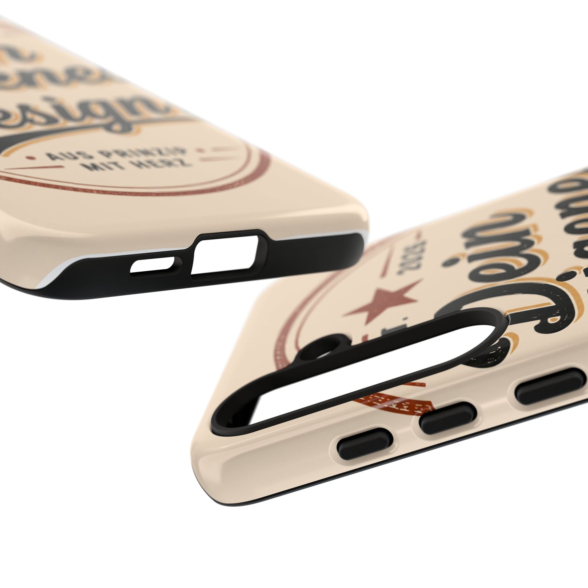 Custom Tough Phone Case — "Dein eigenes Design" Vintage Script Tough Case