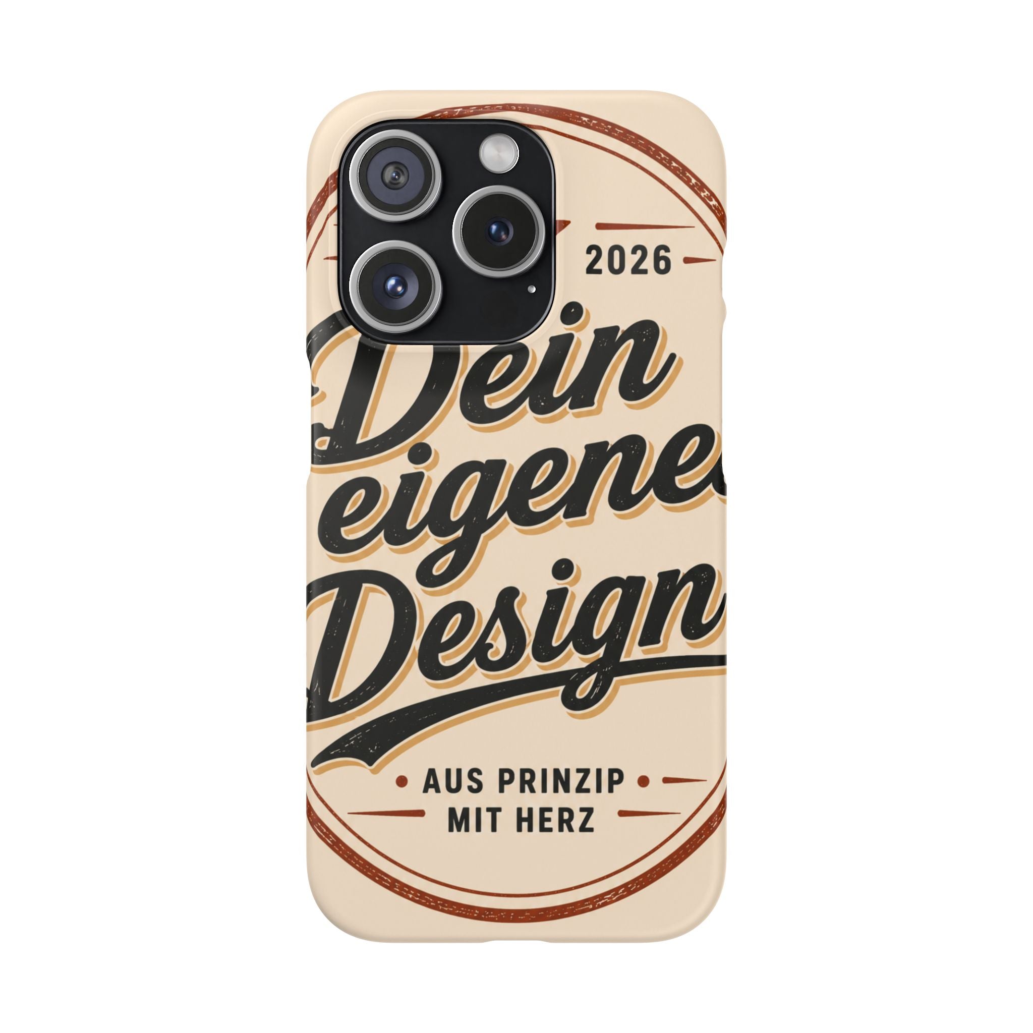 Phone Case — Retro "Dein eigenes Design" Customizable Snap Case