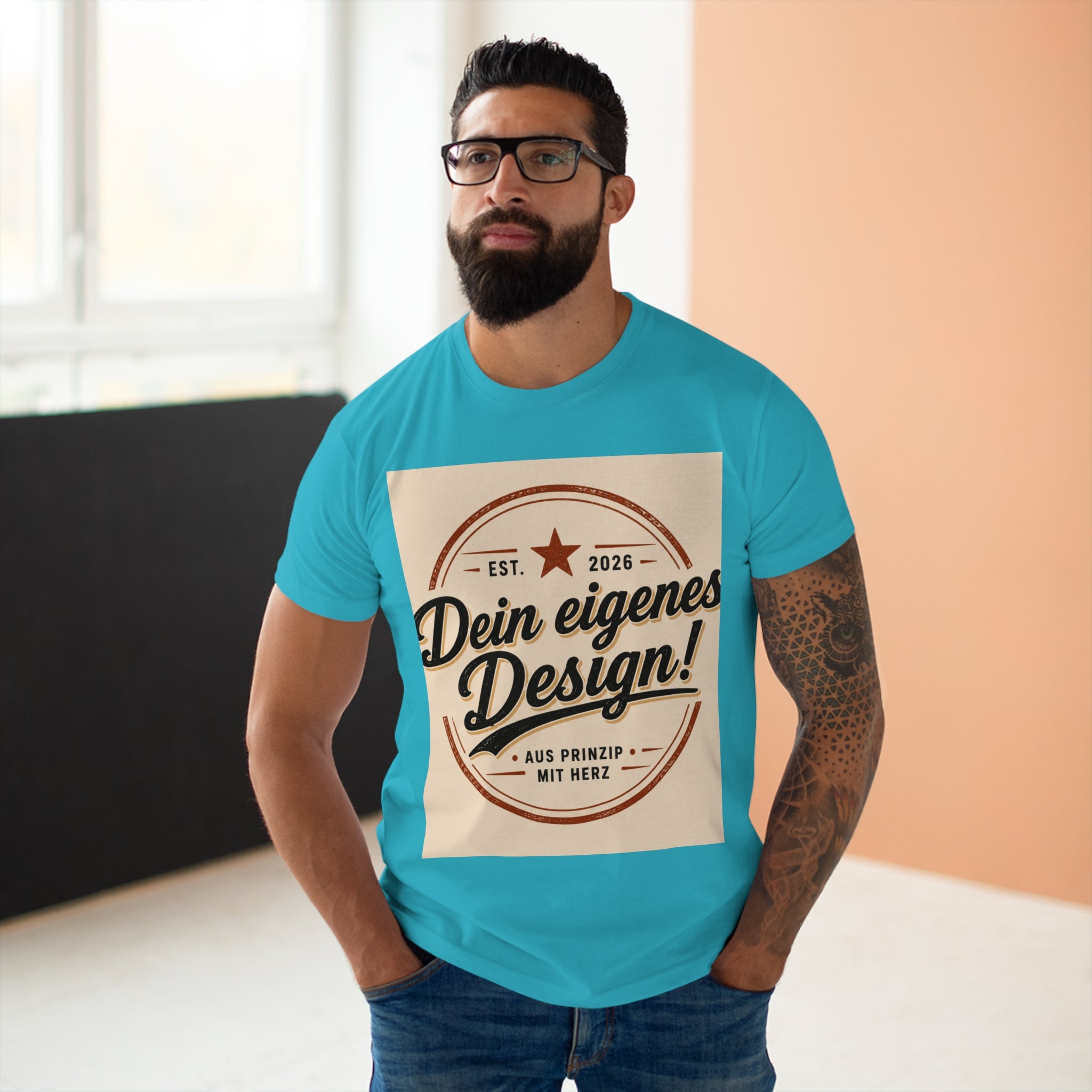 Personalisiertes Herren T-Shirt – Mit eigenem Foto gestalten