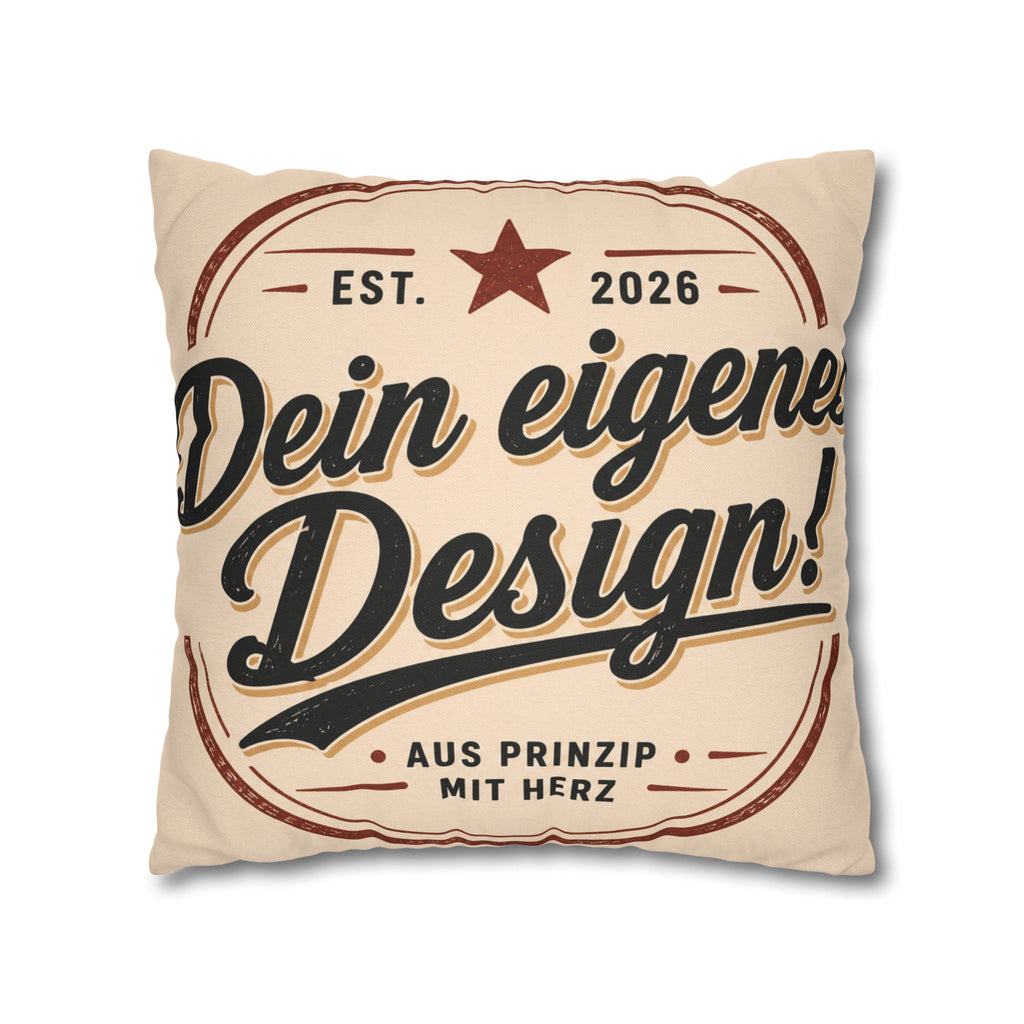 Spun Polyester Square Pillowcase