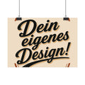 Poster - 'Dein eigenes Design!': Vintage Badge Typography Wall Art