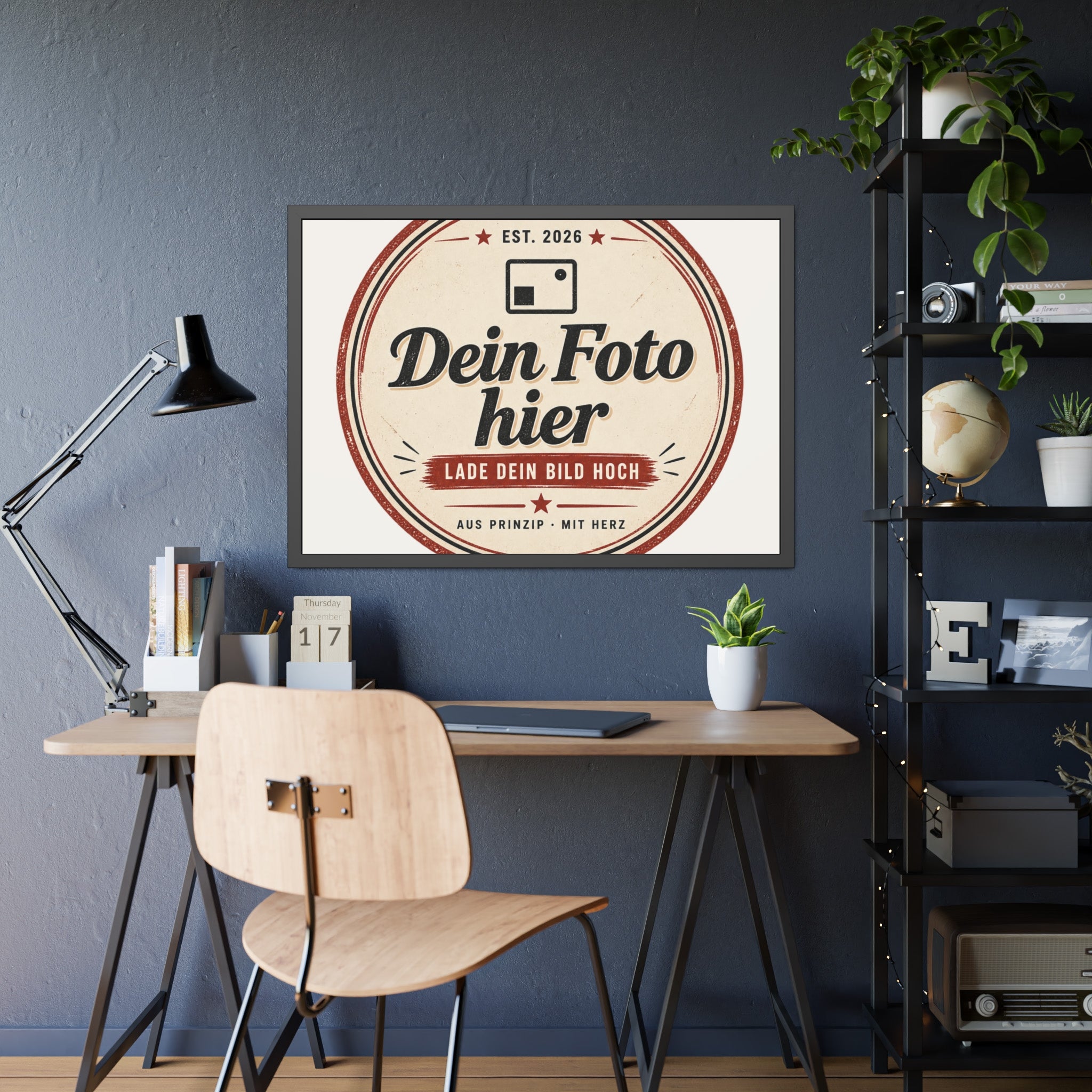 Personalised Poster with Frame – Black Photo Frame with Your Own Photo