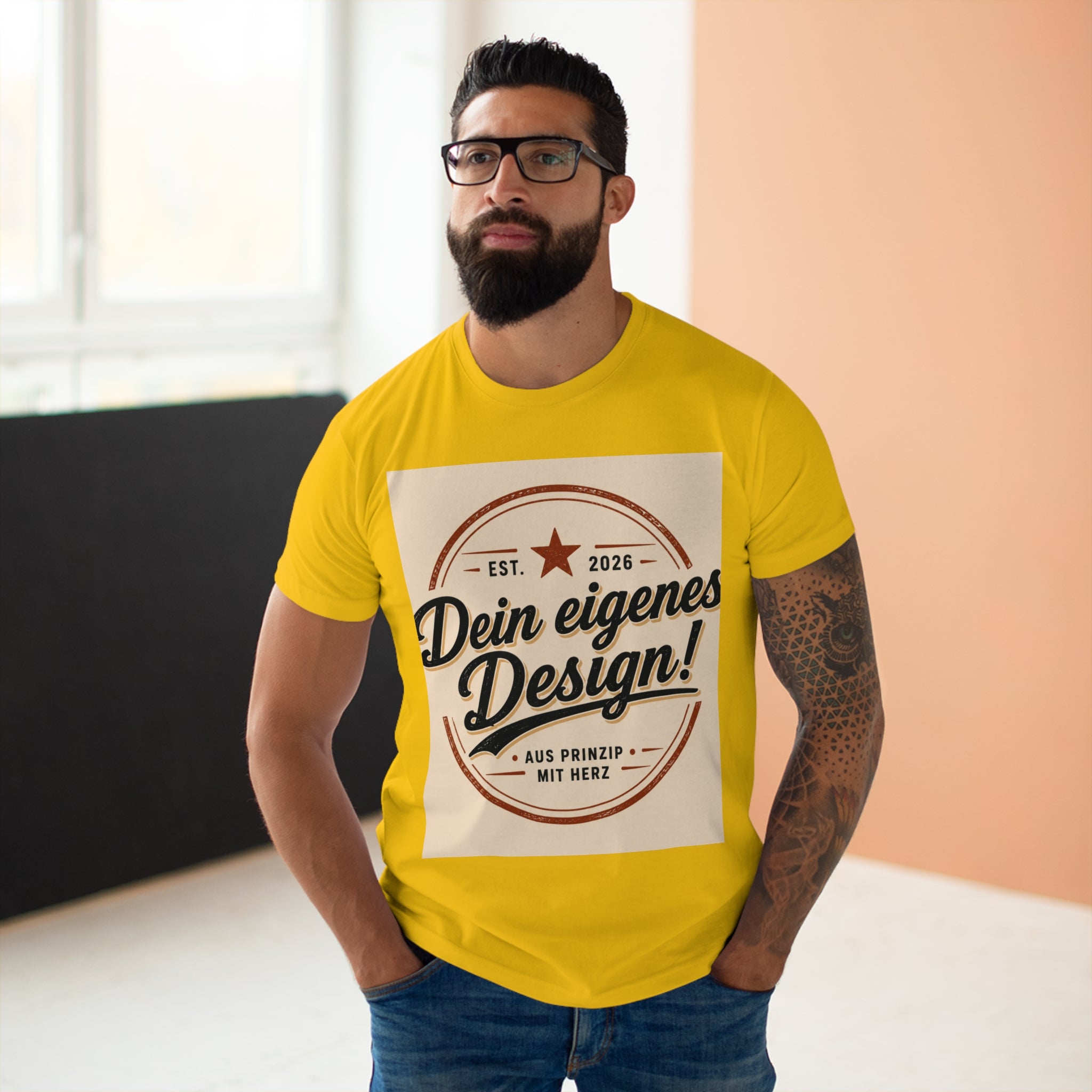 Personalisiertes Herren T-Shirt – Mit eigenem Foto gestalten