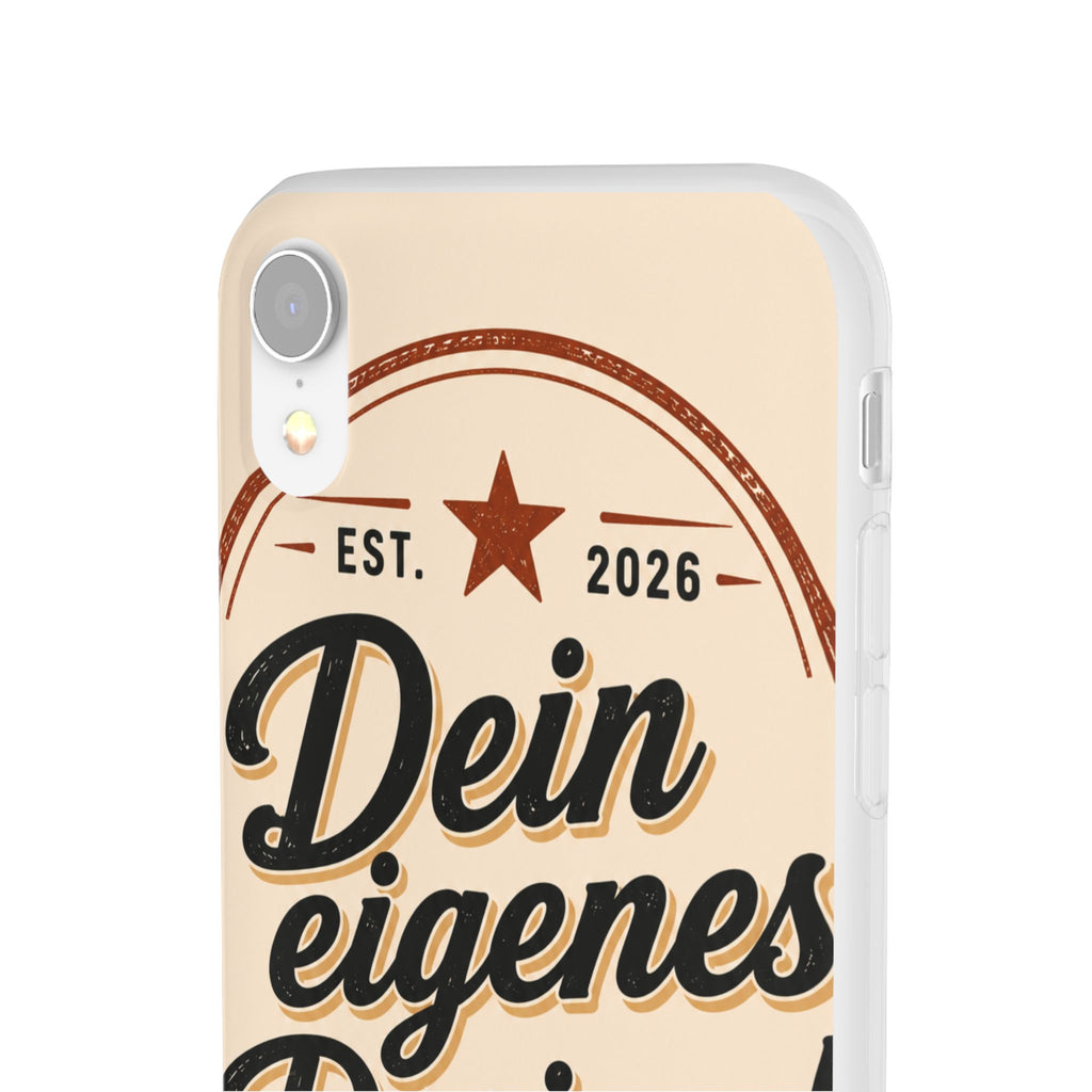 Phone Case — "Dein eigenes Design" Vintage Script Personalized Protective Case