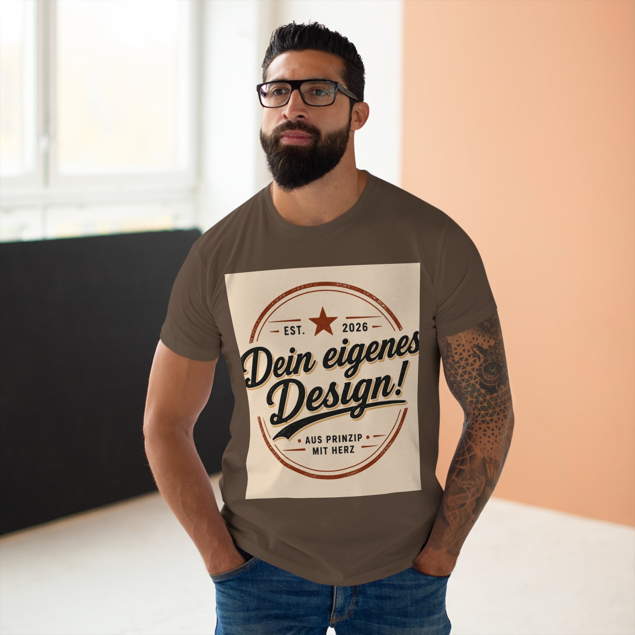 Personalisiertes Herren T-Shirt – Mit eigenem Foto gestalten