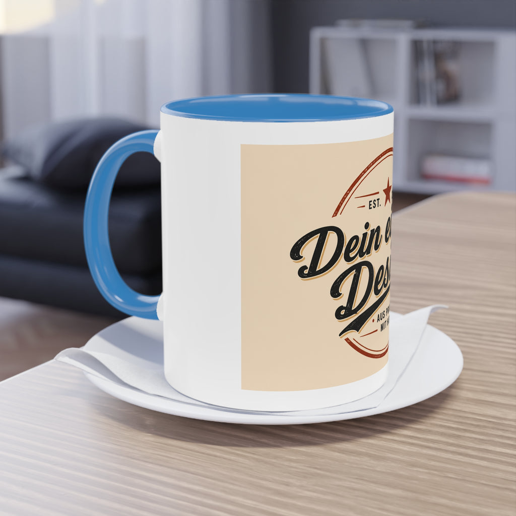 Zweifarbige Tasse personalisiert – Kaffeetasse 11oz mit eigenem Design bedrucken